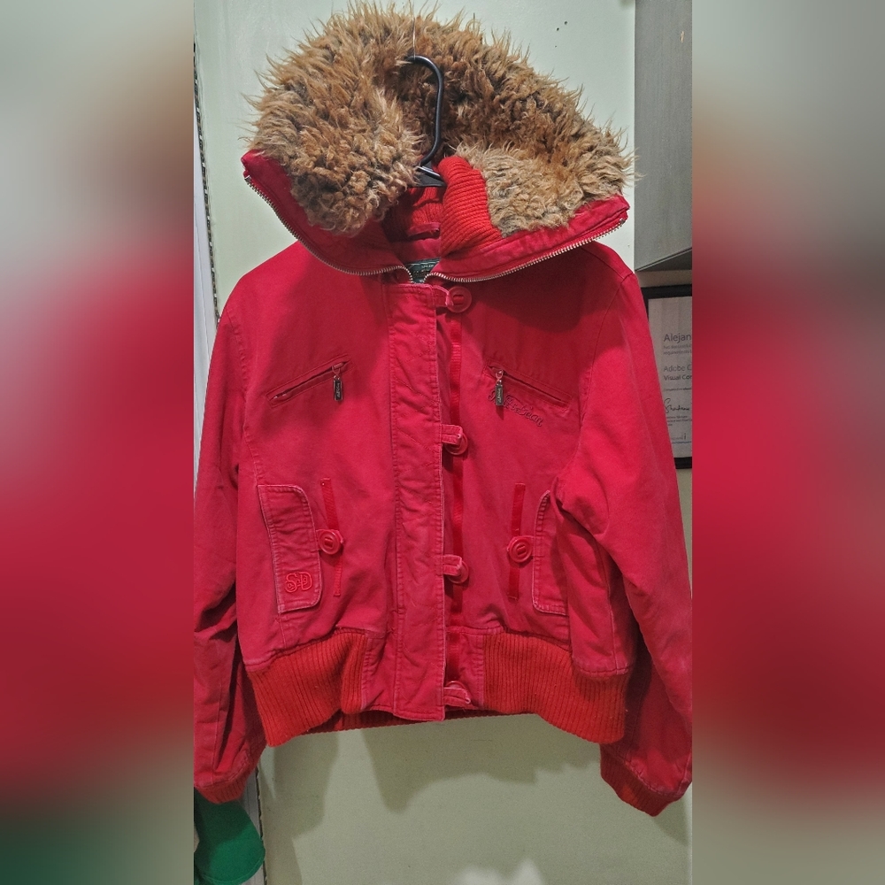 Stall & Dean vintage satin lined parka jacket